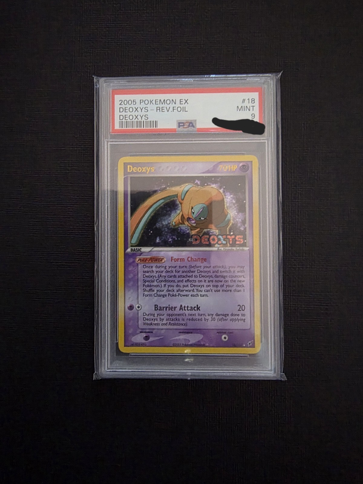 2005 Pokemon EX Deoxys - Deoxys Rev.Foil #18 PSA 9.