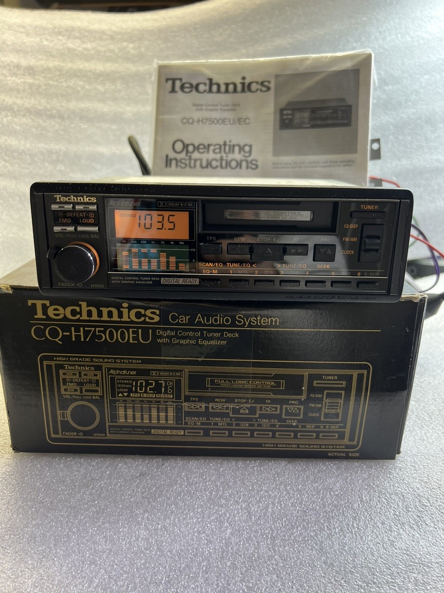Rare Technics CQ-H7500EU/EC Car Radio Cassette Graphic 6 B EQ Old
