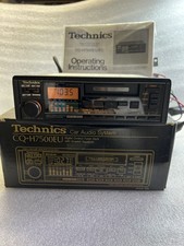Rare Technics Cq-h7500euec Car Radio Cassette Graphic 6 B Eq Old-school Japan
