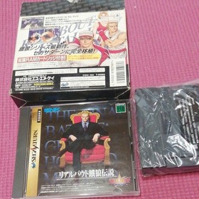 Real Bout Fatal Fury Sega Saturn with 1MB RAM Cartridge Japan used