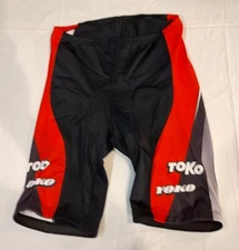 Squadra Toko Yoko Rossignol 1141 X-Large Black & Red Padded Cycling Shorts
