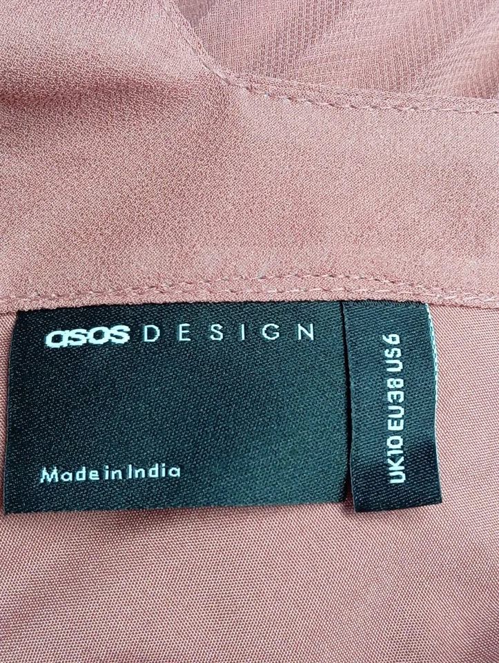 ASOS Vestido de cóctel Mujeres Vestido Talla EU 36 rosa look casual - Imagen 4 de 4