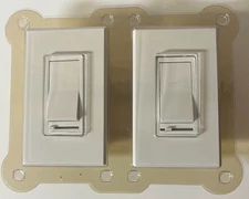 Unused 2 Pack Feit Electric Slide White DIMMER SWITCHES LED Single or 3-Way