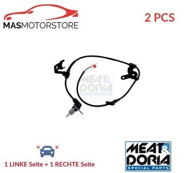 ABS SENSOR DREHZAHLFÜHLER PAAR HINTEN MEAT & DORIA 90294 2PCS H NEU