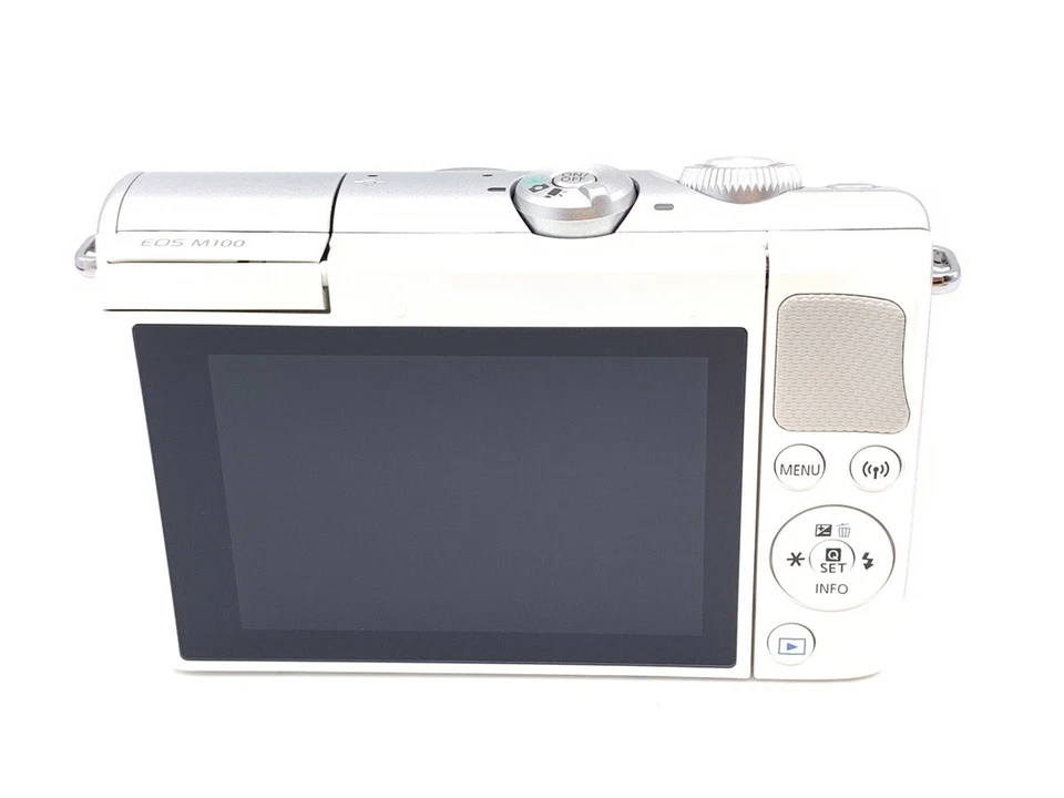 Cuerpo de cámara digital Canon EOS M100 24,2 MP sin espejo BLANCO -Como nueva- 3989 Foto 2 de 3