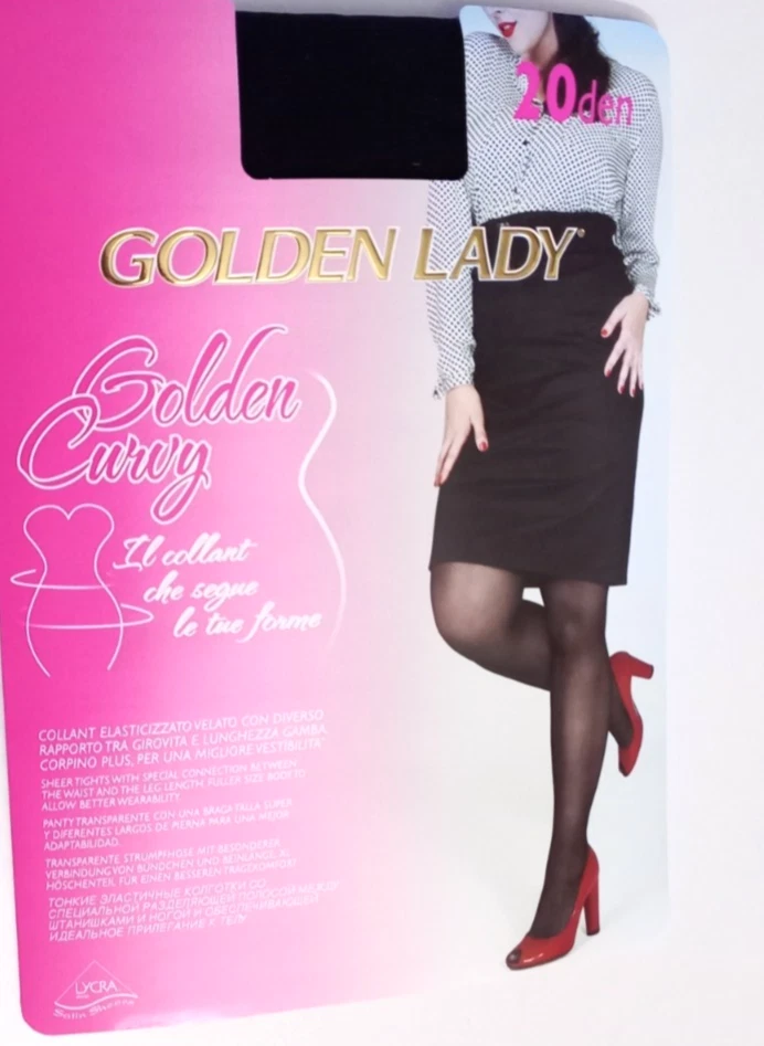 Lot De 3 Collants 20 Deniers Golden Lady – Taille 6, Couleur Marron, Neufs Sous étiquette