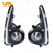 Front Chrome Fog Lights Lamp Fortoyota Yaris Hatchback 2018-2020 Bezelharness