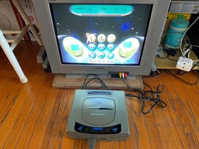 Sega Saturn HST-3210 Japanese gray console system + Nights Into Dreams US Seller