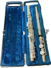 YAMAHA YFL-225S Student Flute Made In Japan w/ Hard Case Silver