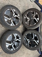 Set 2025 Genuine 17 Inch PEUGEOT 2008 Alloy Wheels & Goodyear Tyres 215/60/17
