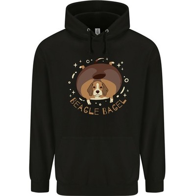 Beagle Bagel Lustige Hund Herren 80% Baumwolle Kapuzen