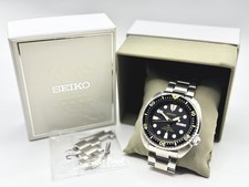 NICE Seiko Prospex SRP775J1 Gilt Turtle black dial watch hair scratch on crystal