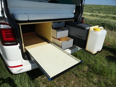 Bauplan Bulli 02 Campingausbau T6 Beach Heckausbau Vollauszüge Schwerlastauszug 362996897980