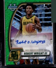 2025 Bowman Chrome U Robert Wright III Green Shimmer Auto