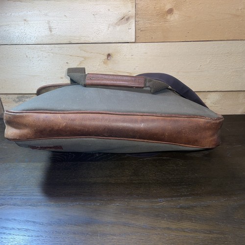 Sac à bagages pour ordinateur portable Bob Timberlake en cuir et toile messager - Photo 5/6