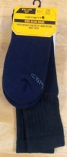 Carhartt Heavyweight Synthetic Wool Blend Boot Sock, SB6600 1 pair, Navy Large