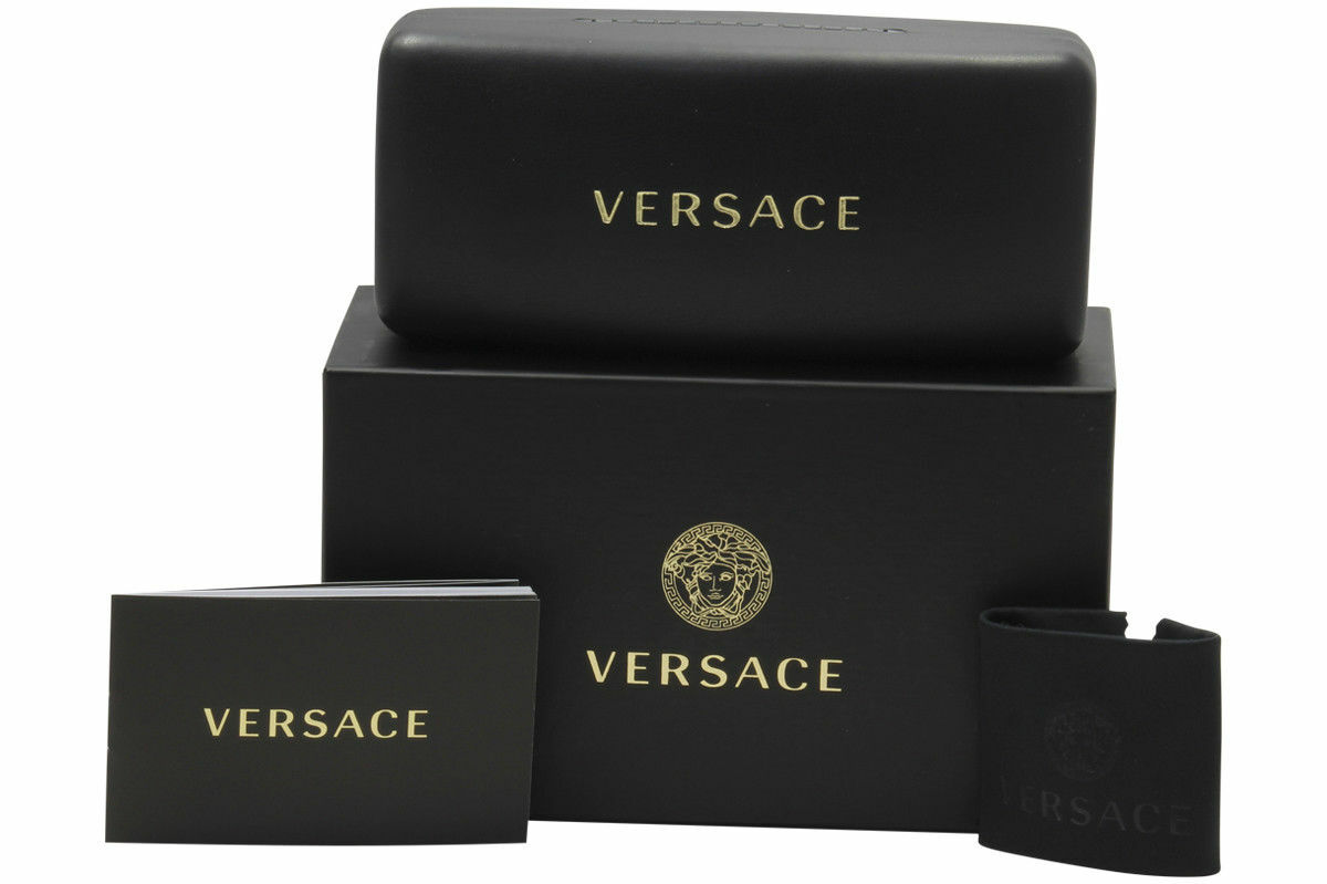 Versace Unisex VE4361 GB1/87 53mm Sunglasses Black-Gold / Grey 
