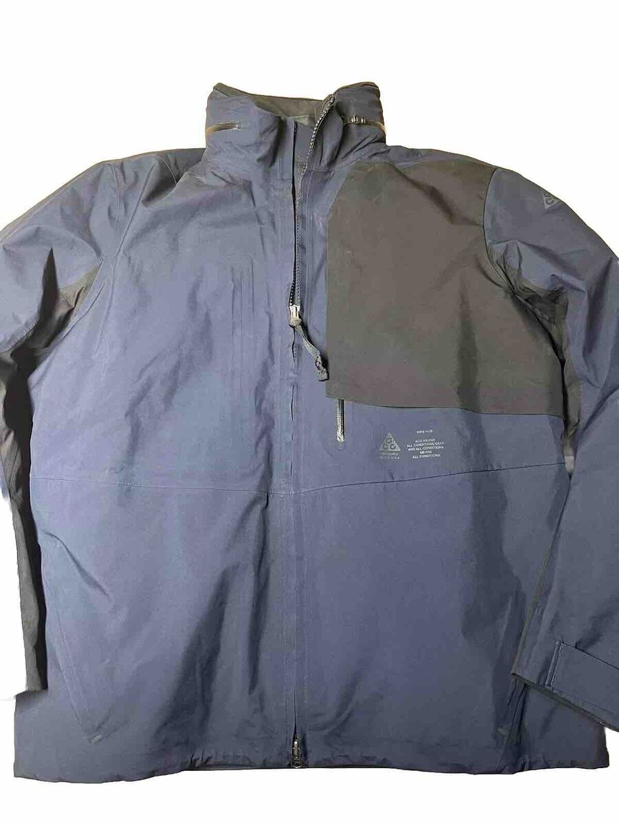 Nike Lab ACG 2-IN-1 Jacket Men's Sz XL Navy Blue Goretex Nike Lab ACG 2-IN-1 Jacket Men's Sz XL Navy Blue Goretex
