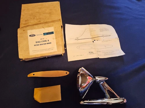 NOS Ford Thunderbird T-Bird Outside Rear View Mirror Kit B5AZ-17696-A