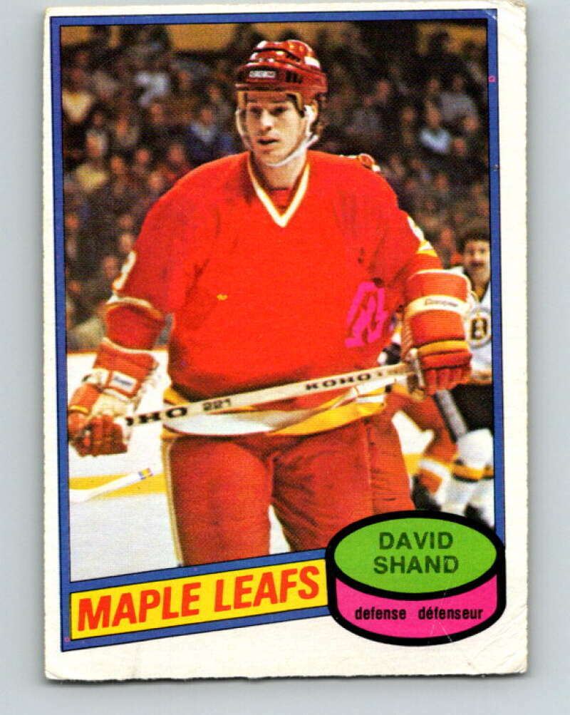 1980-81 O-Pee-Chee #282 David Shand Toronto Maple Leafs V39911 | eBay