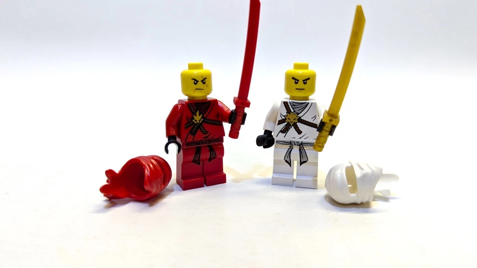 LEGO Ninjago Original Style Kai, Jay, Cole, Zane, FIGURE LOT, 2506, 2507, 2011 - Image 2 of 4