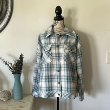Boston Traders Plaid Shacket Shirt Jacket Women's size M