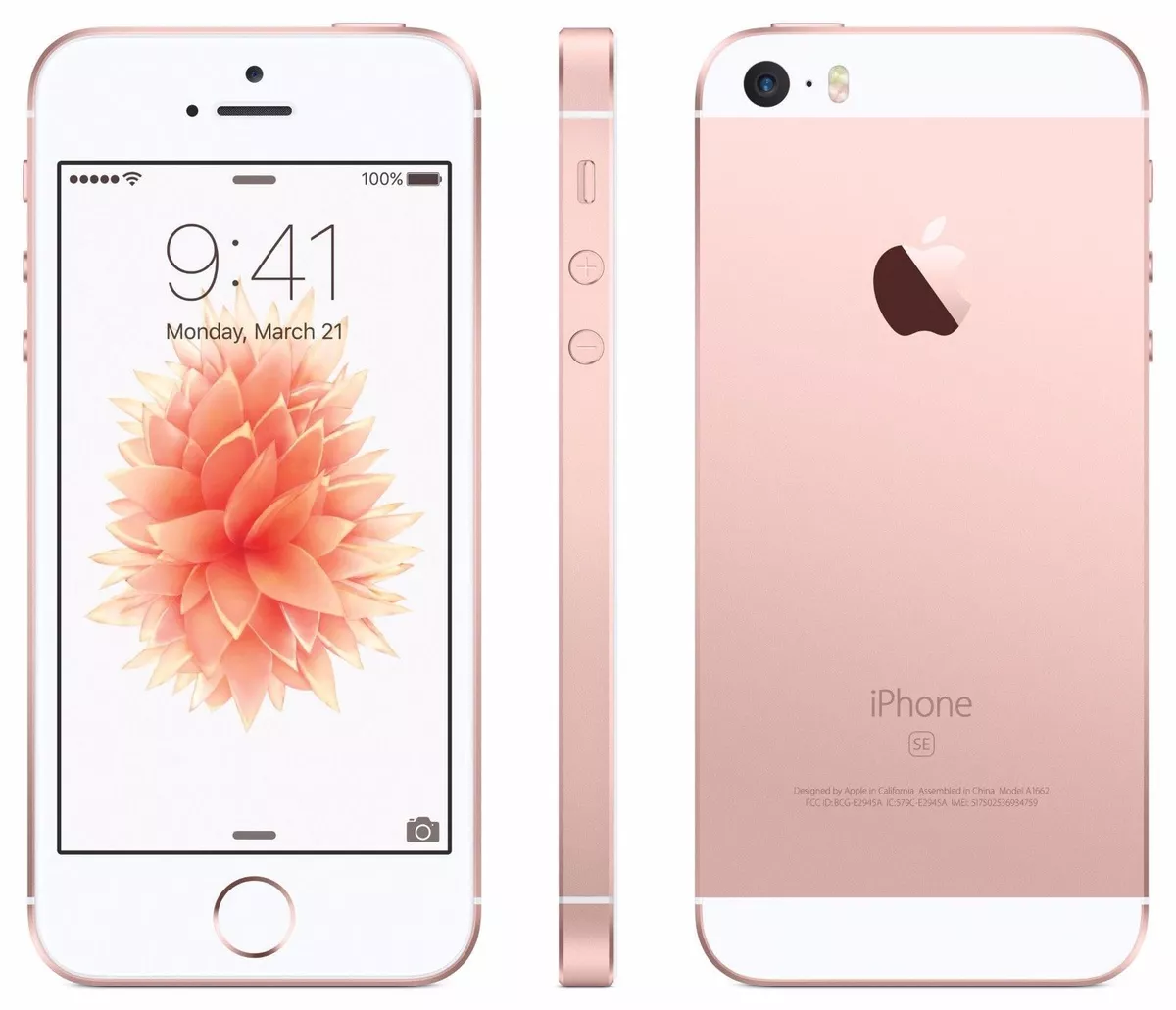 【美品・SIMフリー】iPhone SE RoseGold 64GB