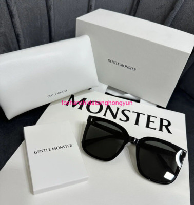 2024 GentleMonster Unisex Sunglasses Frida 01 Black Frame Black Lenses