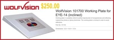 WolfVision Model 101700 Copy Stand Working Camera Plate Presentation WhiteBoard