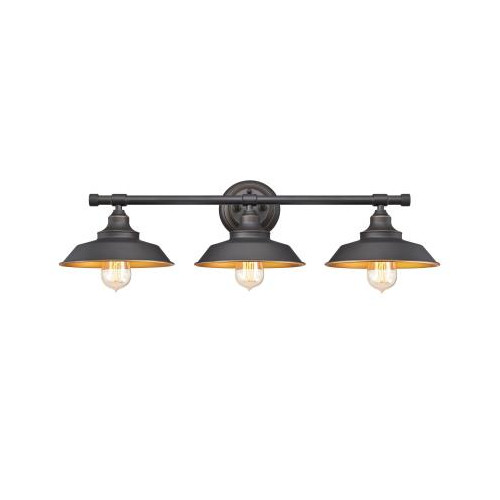 Hill 3-light Indoor Wall Fixture Oil Rubbed Bronze Finish Wi