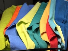 Textured Cotton Fabric each 26" x 44" Solid Colors You Pick Double Fat Quarters