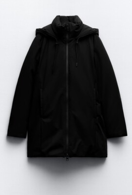 Zara Water And Wind Protection Parka Size XS | eBay UK