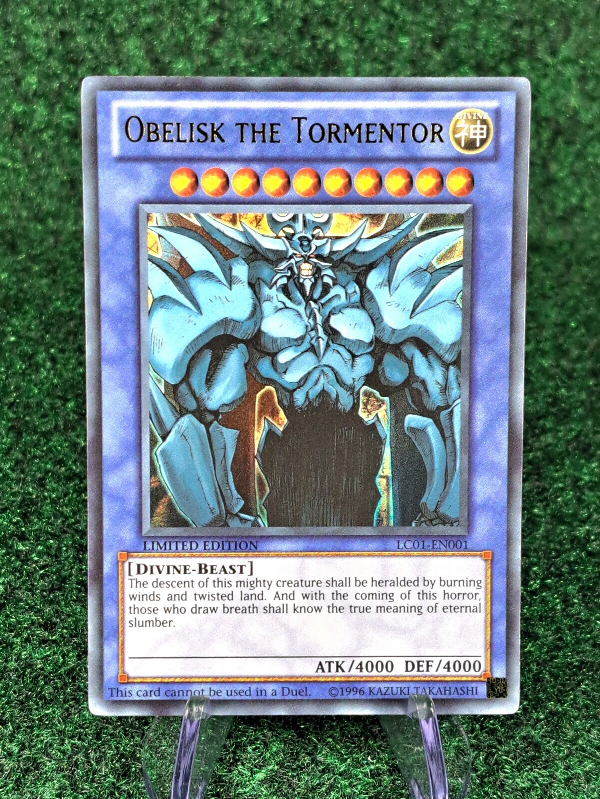 Yu-Gi-Oh LC01-EN001 Obelisk the Tormentor Legendary Collection Rare Card