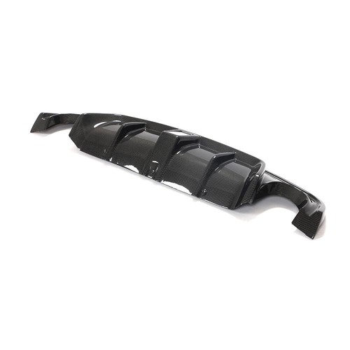 FOR 2014-2017 INFINITI Q50 REAL CARBON FIBER REAR BUMPER DIFFUSER LIP KIT W/ LED - Picture 13 of 18