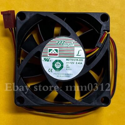 MAGIC MGT7012YR-O20 DC12V 0.43A 70*20MM 7020 silent fan 3pin #F9
