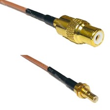 RG316 RCA FEMALE to SMB MALE BULKHEAD RF Cable Rapid-SHIP LOT