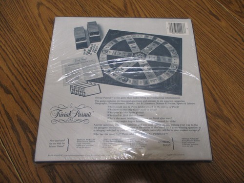 RARE NEW SEALED 1981 TRIVIA PURSUIT MASTERGAME GENIUS EDITION SELCHOW RIGHTER - Picture 3 of 5