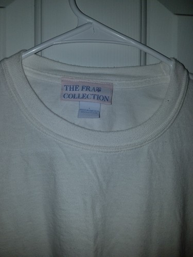 Mens The Frat Collection Preppy White Longsleeve North Carolina Pocket Size L - Picture 4 of 4