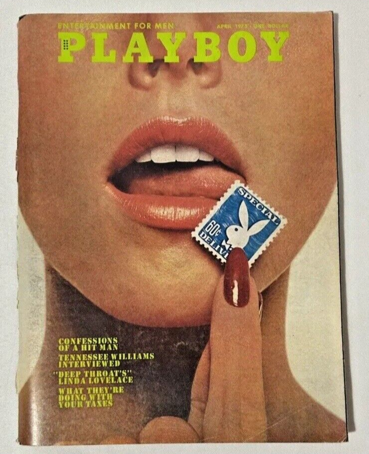 April 1973 Playboy Magazine Linda Lovelace & Tennessee Williams