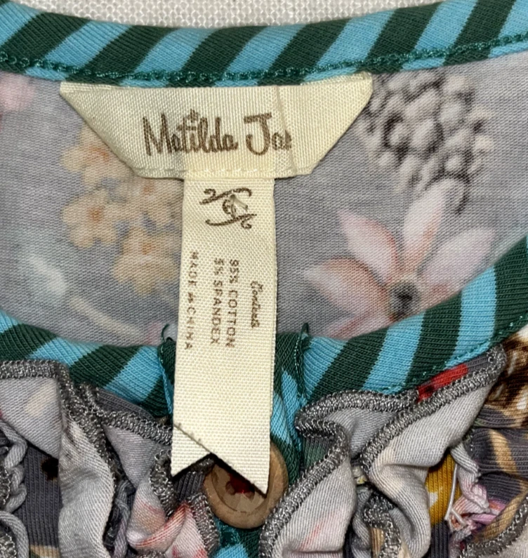 Top columpio manga larga Matilda Jane conos de pino y bayas talla 6 tejido niñas Foto 3 de 4