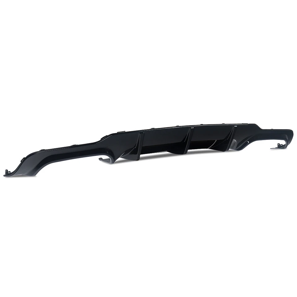 For 2012-2015 Mercedes W204 C250 C300 C350 C63 LCI Rear Diffuser Lip Gloss Black — 第 4/4 张图片