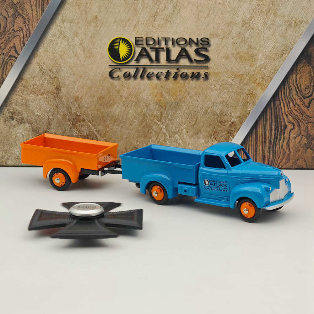 1 fiche + certif. DINKY TOYS ATLAS repro ref 24 O, studebaker coupé 1939