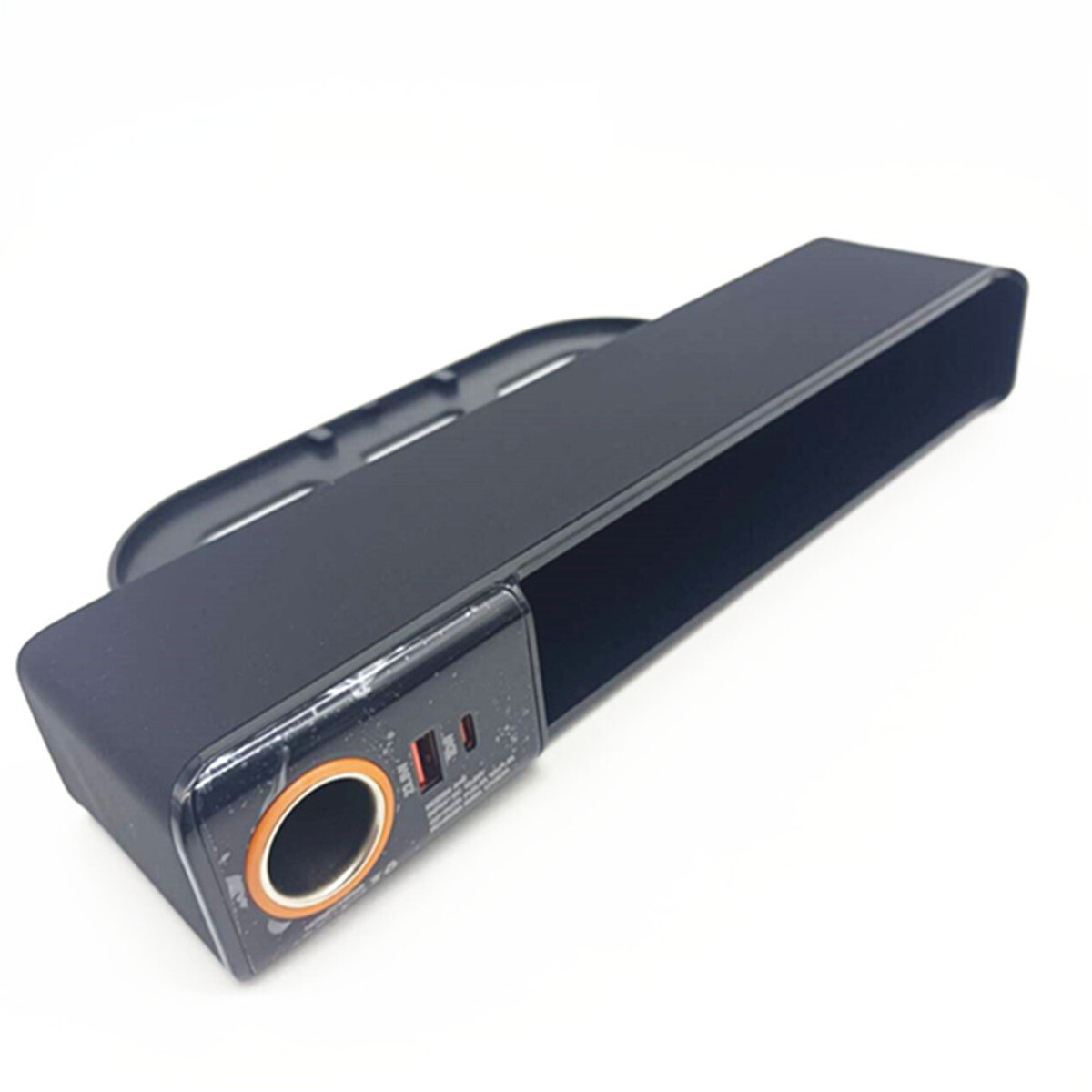 USB Charger Car Seat Gap Filler Phone Holder Storage Box Pocket Organizer Bag