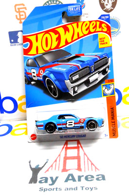 2022 Hot Wheels '68 1968 Mercury Cougar HW Muscle Mania Blue Car