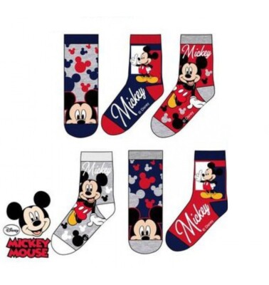 Disney Mickey Mouse Söckchen Socken Strümpfe 6er Pack Gr. 23 - 34 NEU und OVP