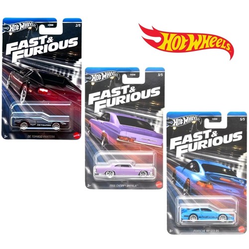 HOT WHEELS FAST & FURIOUS NEW 2024 ASST. HNR88 DIECAST SCALE 1:64 CHEVY PORSCHE - Picture 10 of 19