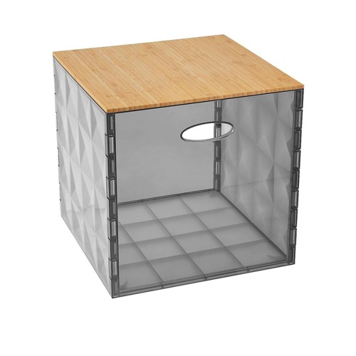IKea BULLIG Large Bamboo Brown Storage Box Fits Kallax 12 x13 x13 '' New  | eBay