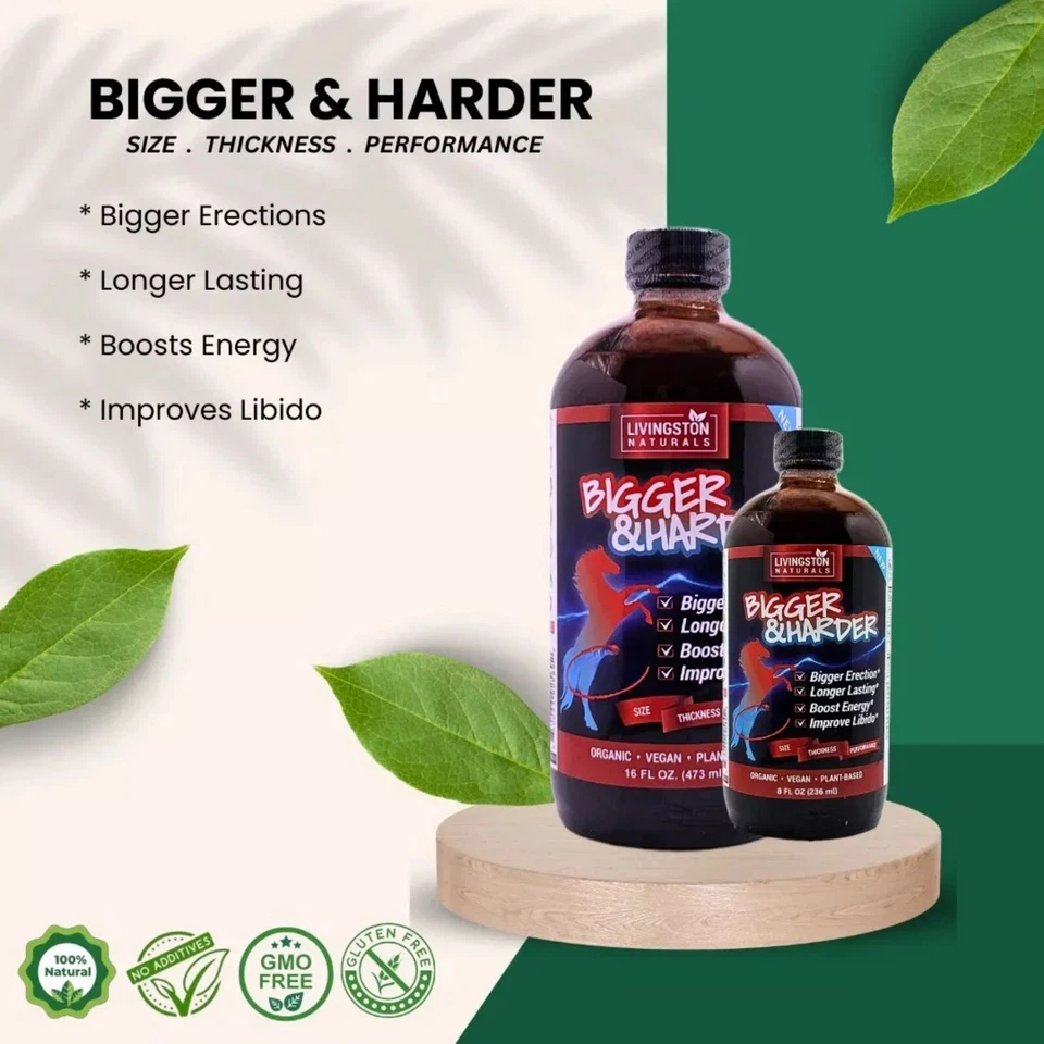 Bigger & Harder от Livingston Natural Herbal Lab, максимальная сила 16 унций - Изображение 2 из 3