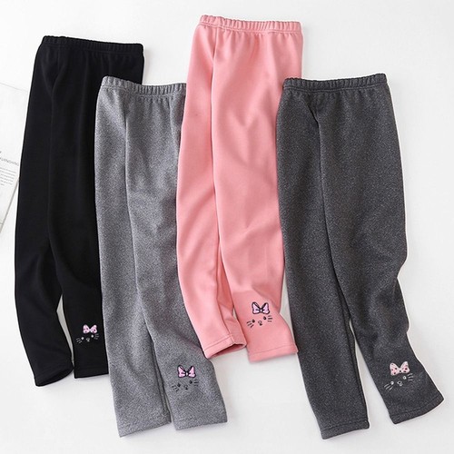 Thick Girls Thermal Leggings Fleece Girls Lined Leggings Girls Gift - Picture 6 of 17