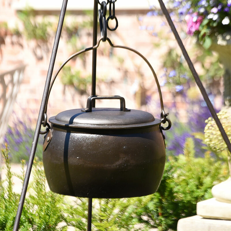 Cast Iron Gypsy Pot Belly Cooking Pot 1 Gallon eBay